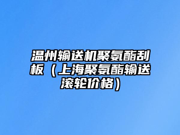 溫州輸送機聚氨酯刮板（上海聚氨酯輸送滾輪價格）