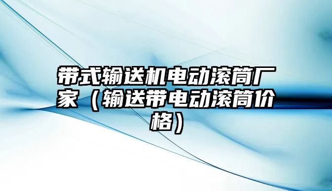 帶式輸送機電動滾筒廠家（輸送帶電動滾筒價格）