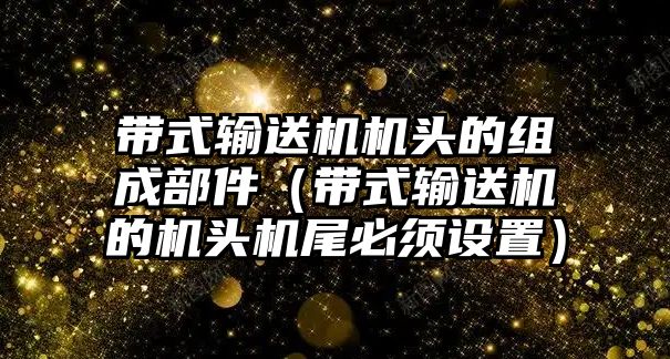 帶式輸送機機頭的組成部件（帶式輸送機的機頭機尾必須設(shè)置）