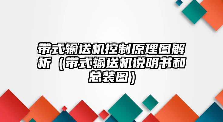 帶式輸送機(jī)控制原理圖解析（帶式輸送機(jī)說(shuō)明書和總裝圖）