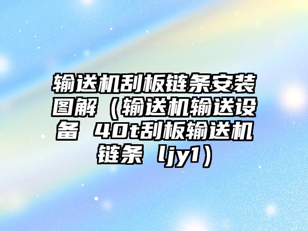 輸送機(jī)刮板鏈條安裝圖解（輸送機(jī)輸送設(shè)備 40t刮板輸送機(jī)鏈條 ljy1）