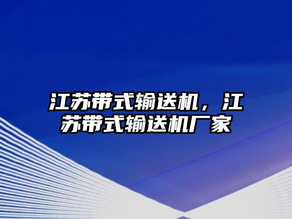 江蘇帶式輸送機，江蘇帶式輸送機廠家