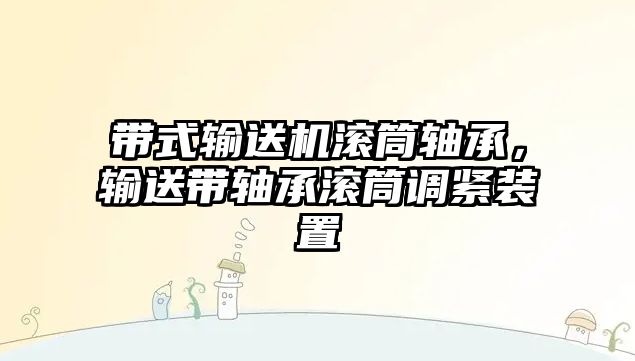 帶式輸送機滾筒軸承，輸送帶軸承滾筒調緊裝置