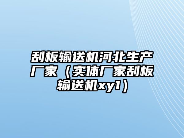 刮板輸送機(jī)河北生產(chǎn)廠家（實(shí)體廠家刮板輸送機(jī)xy1）