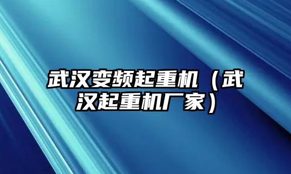 武漢變頻起重機(jī)（武漢起重機(jī)廠家）