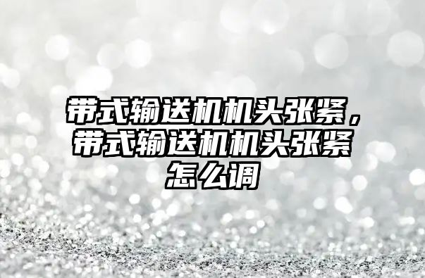 帶式輸送機機頭張緊，帶式輸送機機頭張緊怎么調(diào)