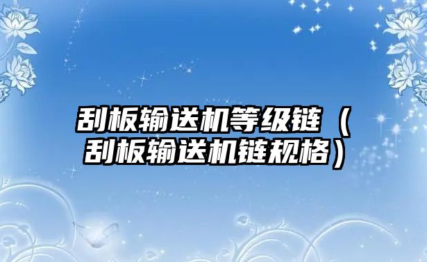 刮板輸送機(jī)等級(jí)鏈（刮板輸送機(jī)鏈規(guī)格）