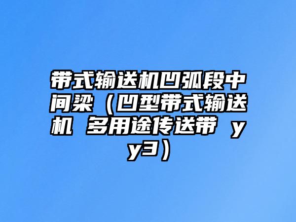 帶式輸送機凹弧段中間梁（凹型帶式輸送機 多用途傳送帶 yy3）