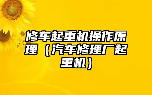 修車起重機(jī)操作原理（汽車修理廠起重機(jī)）