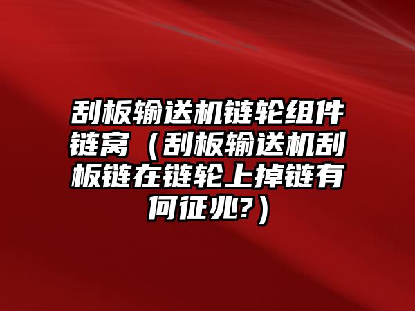 刮板輸送機(jī)鏈輪組件鏈窩（刮板輸送機(jī)刮板鏈在鏈輪上掉鏈有何征兆?）