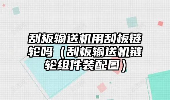 刮板輸送機用刮板鏈輪嗎（刮板輸送機鏈輪組件裝配圖）