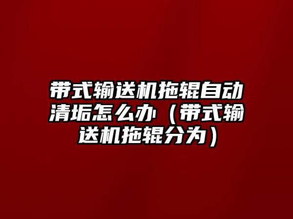 帶式輸送機(jī)拖輥?zhàn)詣忧骞冈趺崔k（帶式輸送機(jī)拖輥分為）