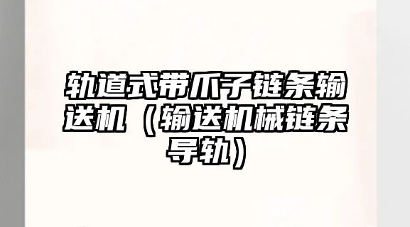 軌道式帶爪子鏈條輸送機(jī)（輸送機(jī)械鏈條導(dǎo)軌）