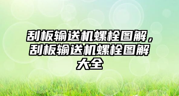 刮板輸送機(jī)螺栓圖解，刮板輸送機(jī)螺栓圖解大全