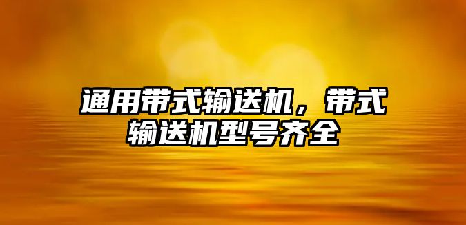 通用帶式輸送機，帶式輸送機型號齊全